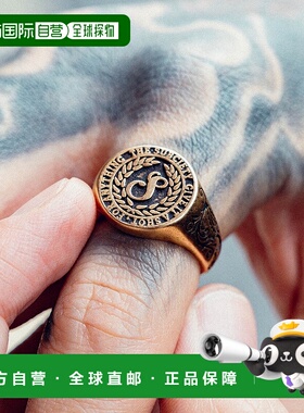1h可退 日本直邮Subciety 男女同款 真鍮 刻印月桂冠學院風戒指 1