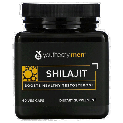 香港直发Youtheory男士Shilajit补充剂膳食营养健身印度60粒胶囊