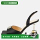 Slingback Mach Satin 自营Mach Crystal Black Heart Sandals