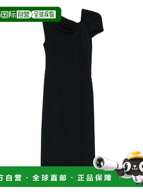 香港直邮GIVENCHY 女士连衣裙 BW22MV164K001 CO 黑色 Draped dre