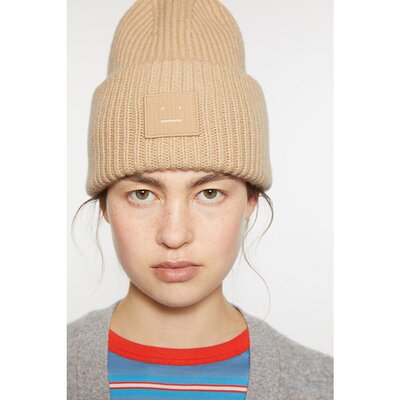 Acne Studios艾克妮女士大脸徽标小帽