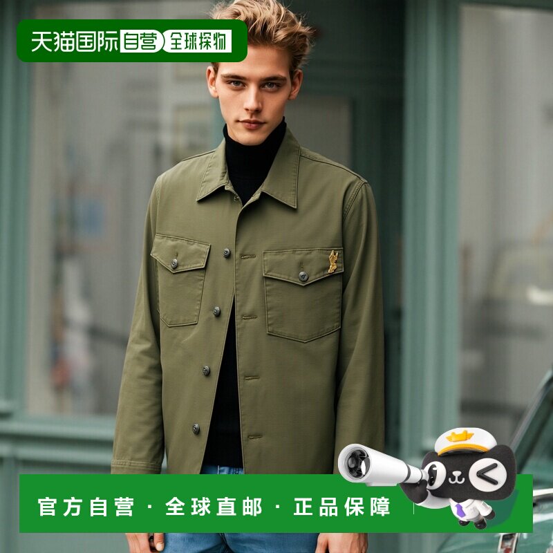 1h可退 香港直邮潮奢 RRL 拉夫 劳伦RRL 男士 Regiment 针饰棉质