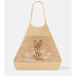 潮奢 Saint Laurent 圣罗兰 女士 Icare 长拉菲草编织手提包