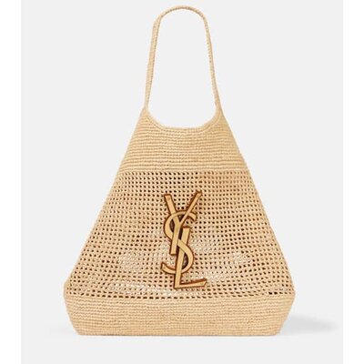 潮奢 Saint Laurent 圣罗兰 女士 Icare 长拉菲草编织手提包