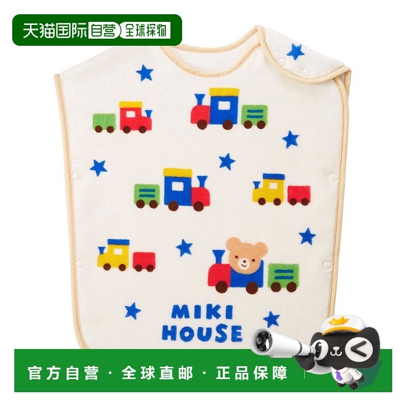 日潮跑腿Mikihouse [Proper]棉质卡通睡衣 儿童 (15) Blue Free 4