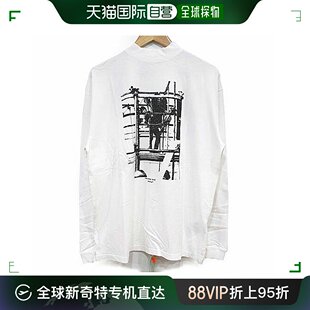 T恤 白色印花棉质长袖 男士 香港直邮OFF WHITE OMAB032F19185007