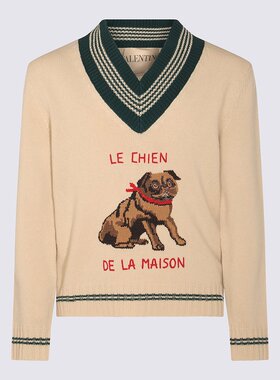 VALENTINO 男士针织衫 7V3KC35EB2M581 AW2025 白色