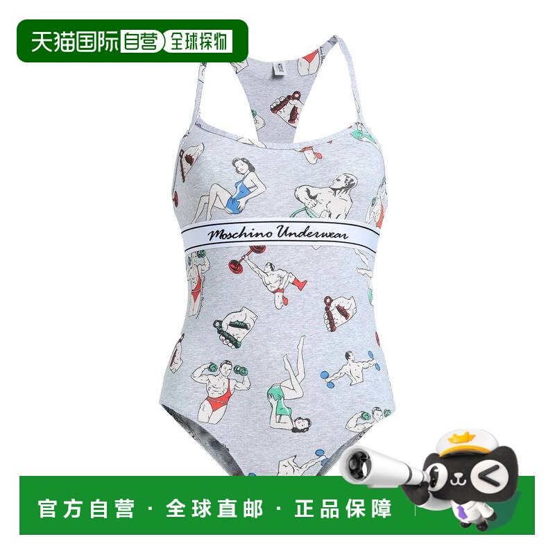 1h可退 香港直邮Moschino 莫斯奇诺 女士 内衣连体衣 grey灰色 舒,女装/女士精品,连体衣/裤,淘宝优惠券,粉丝福利购,淘宝优惠卷