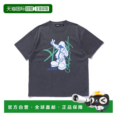 1h可退 日本直邮XLARGE 男女同款复古风图案短袖T恤 101251011025