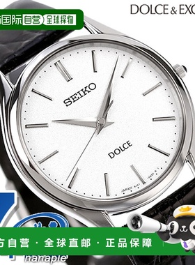 日本直邮SEIKO Dolce石英男士SACM171 DOLCE & EXCELINE手表x皮带