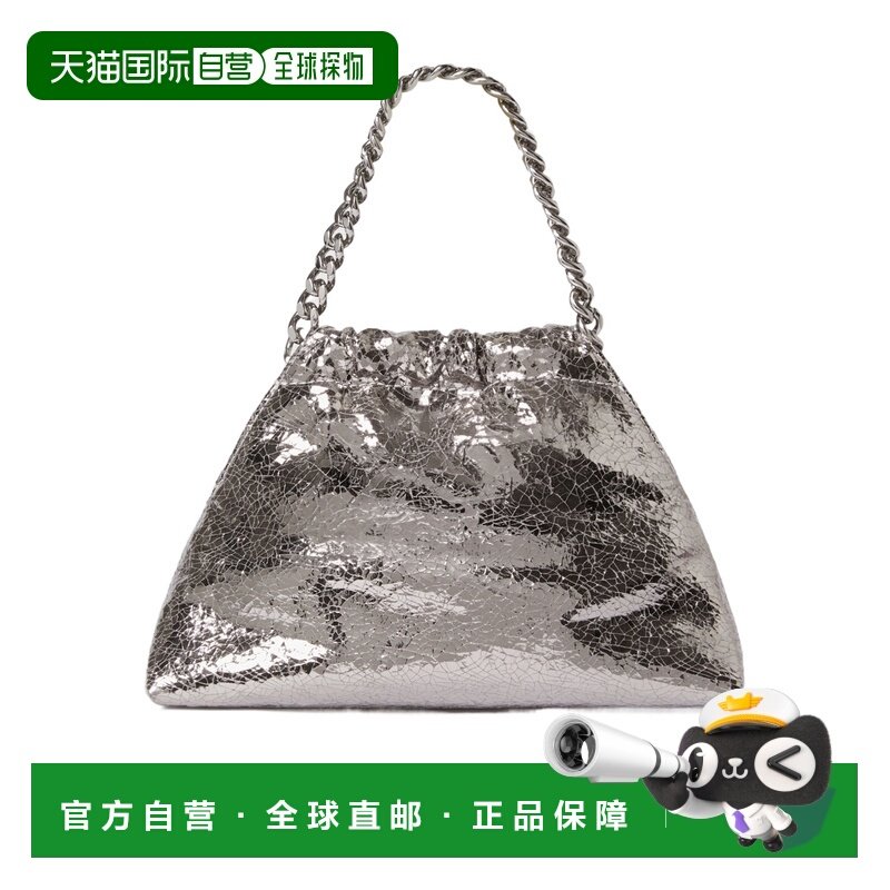 1h可退 香港直邮25FW Falabella 裂纹金属抽绳斜挎包 Women,箱包皮具/热销女包/男包,通用款女包,淘宝优惠券,粉丝福利购,淘宝优惠卷
