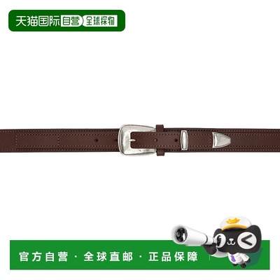 1h可退 香港直邮Lemaire 男士 棕色 Minimal Western 腰带 AC1181