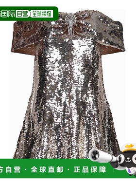 1h可退 香港直邮SELF-PORTRAIT 女士连衣裙 RS25971SGOLD SS2025