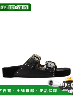 香港直邮Isabel Marant 圆头平底拖鞋凉鞋 SD0118FAB1B11S