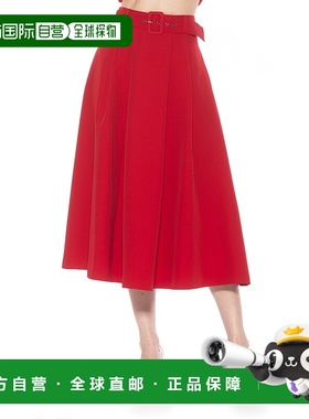 自营alexia admorEline 裙子 - 红色 美国奥莱直发半身裙长裙