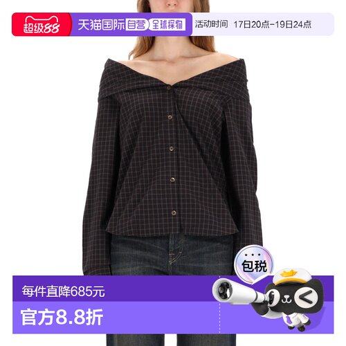 香港直邮OUR LEGACY 女士衬衫 W4252KBBLACKFAUXLUMBERJACKCHECK