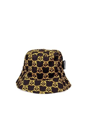 MOSCHINO 男士帽子 65134M254501 黑色 微标花纹饰渔夫帽子