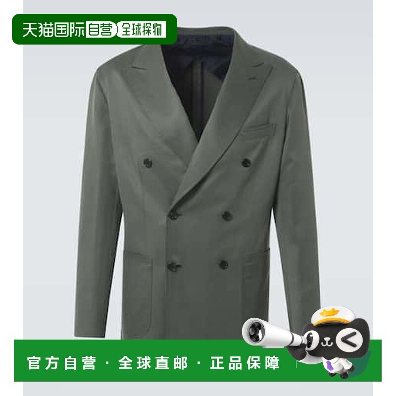 1h可退 香港直邮潮奢 Brioni 布里奥尼 男士 Soffio 真丝羊绒华达