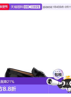 1h可退 香港直邮GANNI 甘尼 女士 蝴蝶徽标漆皮乐福鞋 S2635单鞋