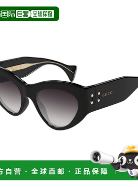 香港直邮GUCCI 女士眼镜 GG1704S001 SS2024 黑色 Gucci Sunglass