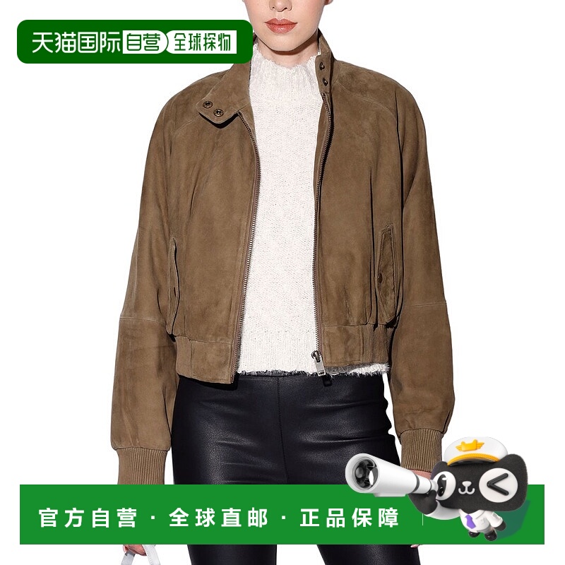 自营Walter Baker Bowie Suede Jacket - green 美国奥莱直发