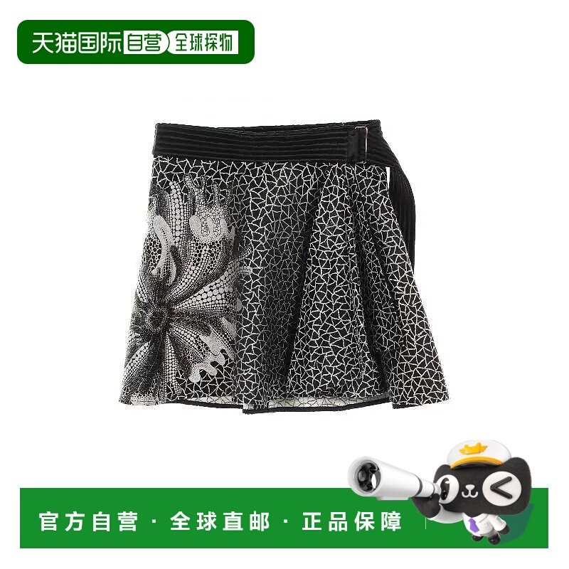 1h可退 日本直邮中古LV路易威登女A级95新wrap skirt裙丝绸裙子黑