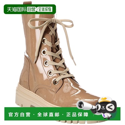 自营Gabor Patent Chukka Boot - Beige 女靴厚底鞋美国直发奥莱