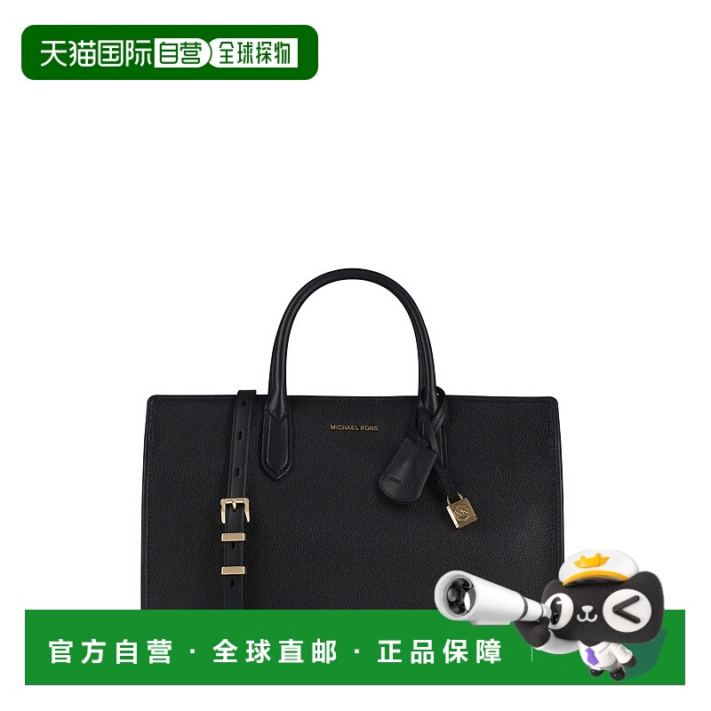 香港直邮MICHAEL KORS 女士手提包 30F4GETS2L001 黑色 Md Ew Sat