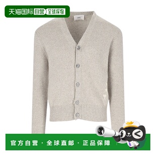 香港直邮ami 开衫 paris 毛衣羊绒长袖 羊毛 男士 1h可退