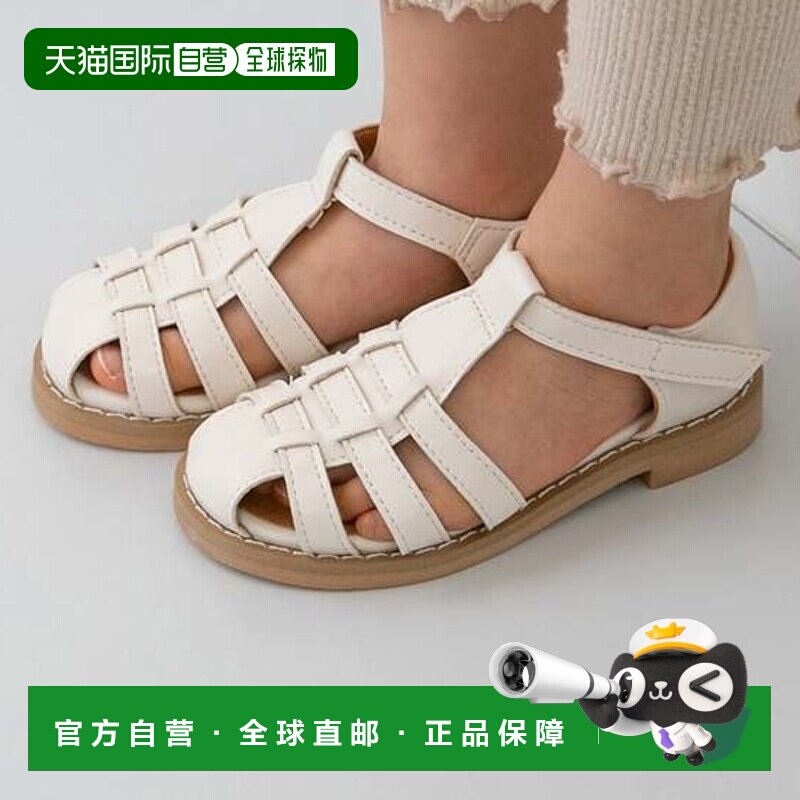 日本直邮Menue 儿童沙滩凉鞋 [ME8623BC02471]厚底拖鞋半拖半拖鞋 - 实物图