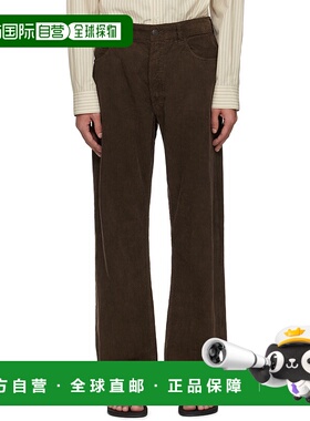 1h可退 香港直邮潮奢 The Row 男士 棕色 Burt 长裤 921W3724