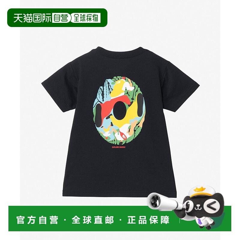 1h可退 日本直邮THE NORTH FACE 儿童短袖T恤 环保图案款 NTT3257