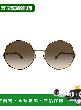 香港直邮CHLOÉ 女士太阳镜 CH0184S002GOLDGOLDBROWN SS2025