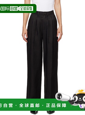 1h可退 香港直邮潮奢 ANINE BING 女士 黑色 Carrie 长裤 A033269