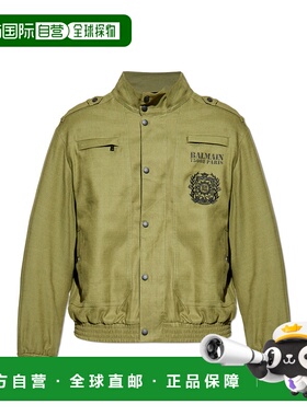香港直邮BALMAIN 男士夹克 FH1TFA60CG147CW AW2025 绿色 Jacket