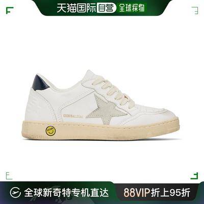 香港直邮潮奢 GOLDEN GOOSE 女童白色 Ballstar Leather Star Shi