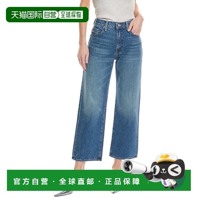 自营MOTHER The Rambler 拉链踝部 Under Pressure 宽直腿牛仔裤