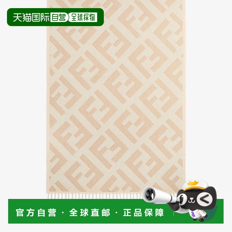 1h可退 欧洲直邮FENDI芬迪女士围巾FXT260A8RSF0QU5 25春夏羊毛