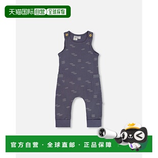 海军蓝纸船 deux印花棉布连体裤 美国 par 自营deux