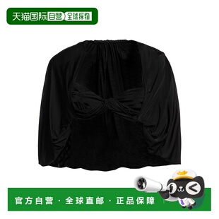 圣罗兰 Laurent 女士 上衣 舒适 1h可退 black黑色 香港直邮Saint