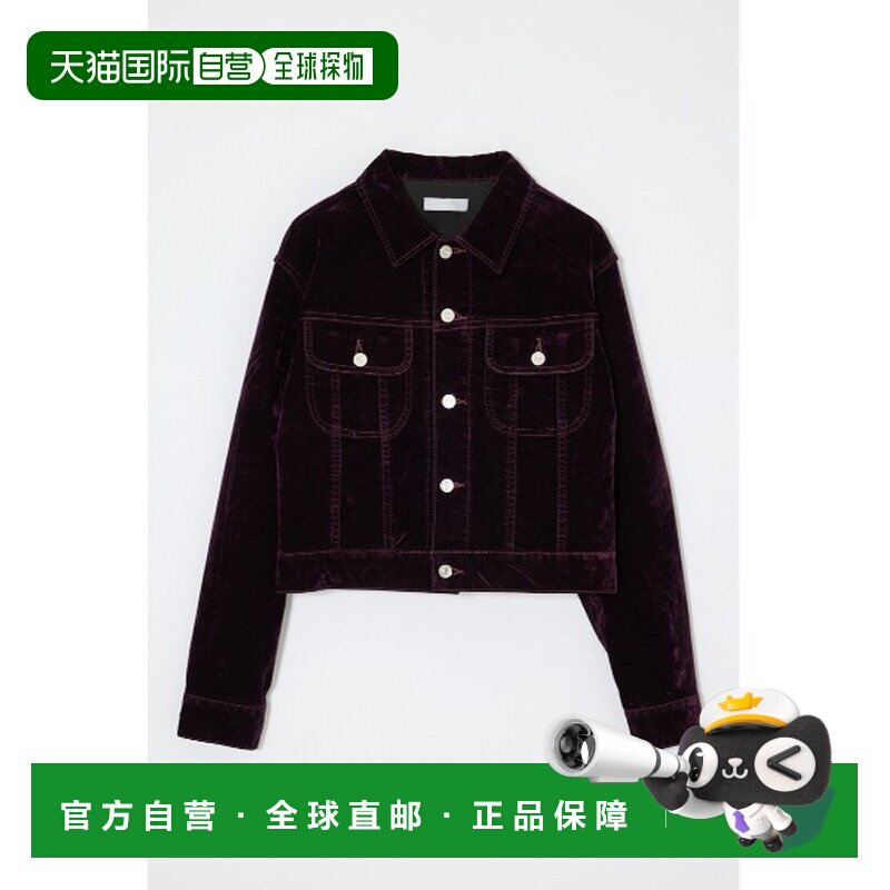 日本直邮MOUSSY 女装 短款丝绒风牛仔夹克 010JAA【付后1h可退】