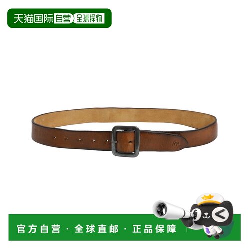 日本直邮Double RL 男士 牛革 中款皮带 MARRBLT0F320050
