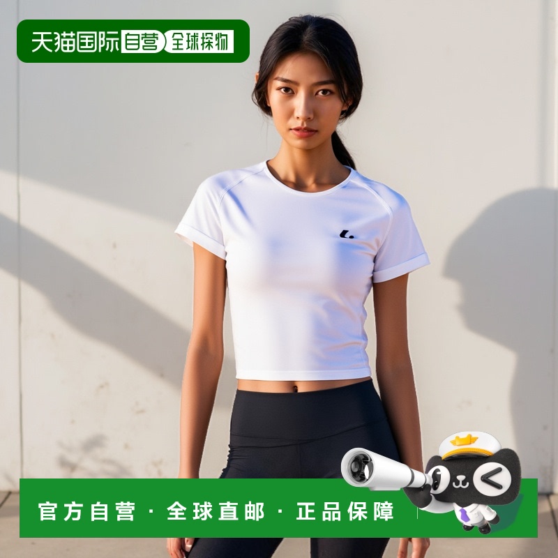 日本直邮LUCENT 女式比赛衬衫无领白色网球 XLH2270 女式短袖