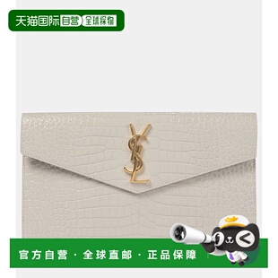 香港直邮Saint Laurent 圣罗兰 女士 Uptown 鳄鱼皮革感皮革手包