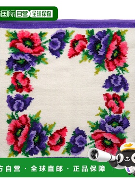 日本直邮FEILER 飞勒 花 毛巾手帕 30cm 白色&紫色