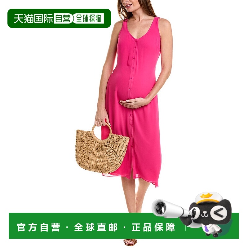 自营HATCH Maternity The Jaden Dress - fuchsia 美国奥莱直发
