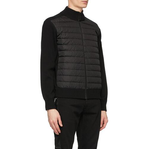 CANADA GOOSE 男士针织毛衣 6830M61 AW2024 黑色 拉链针织羽绒服