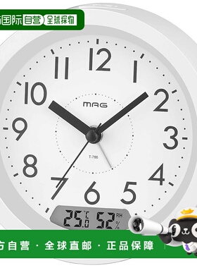 【日本直邮】MAG（饰品）闹钟 白色 T-786 WH-Z