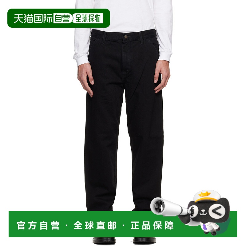 香港直邮潮奢 CARHARTT WIP 男士 黑色 Single Knee 牛仔裤 I0320