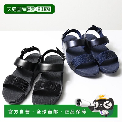 日本直邮 FITFLOP Lulu 水晶装饰背带凉鞋凉鞋 Lulu 水晶鞋男女款